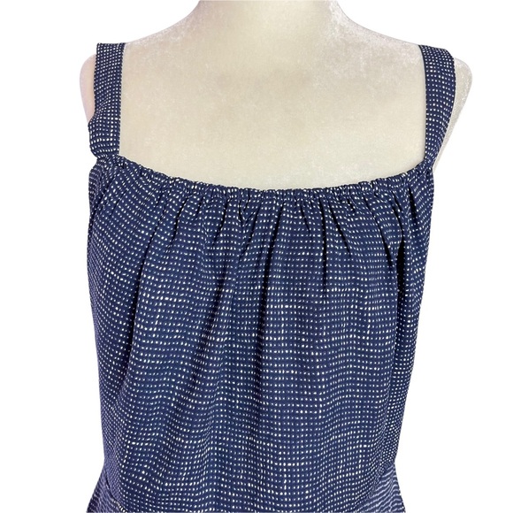 Cabi Tank Pant Set Sz 8 Empire Waist Peplum Button Straps Tie Waist Pant Sheer - Picture 12 of 14